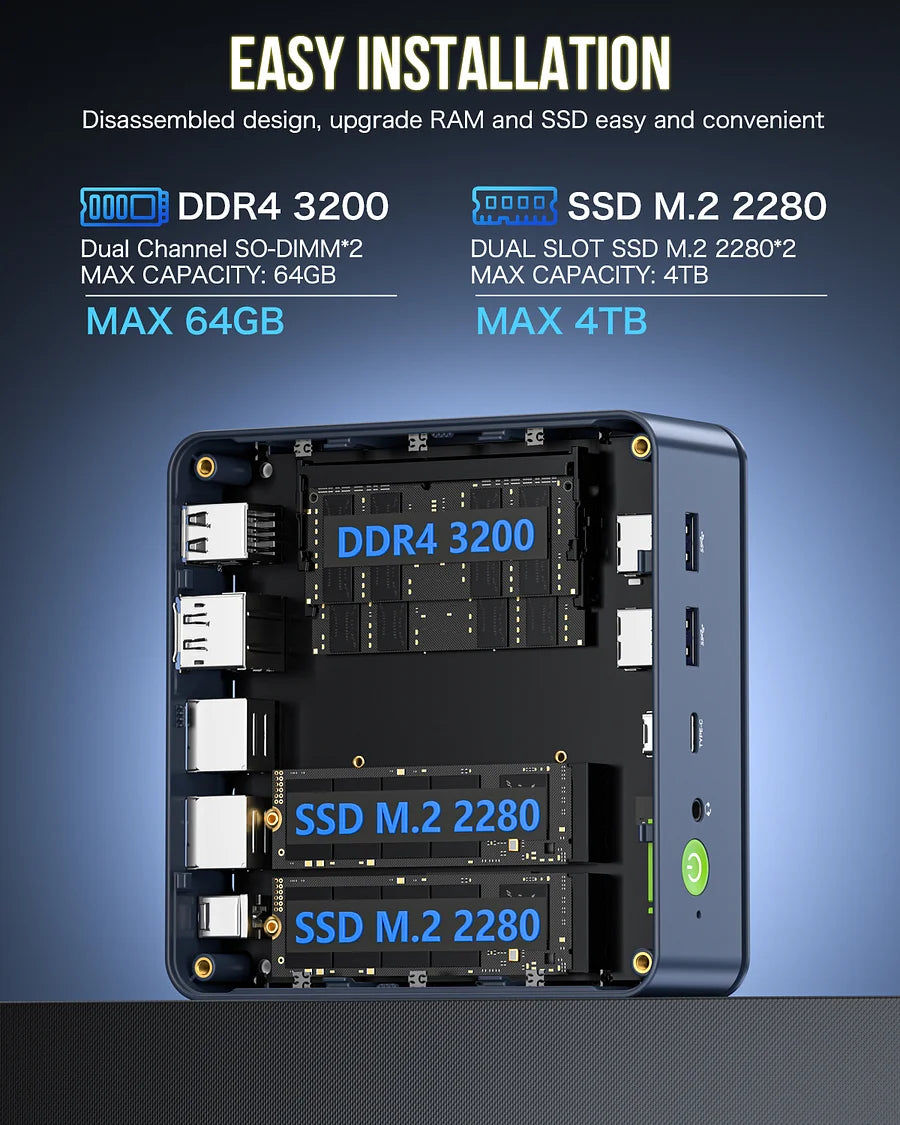 1005-GMKtec AMD Ryzen 7 5825U Mini PC