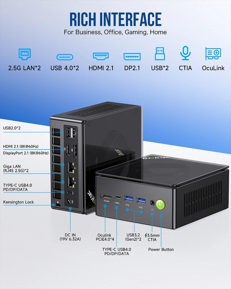 1004-GMKtec AMD Ryzen 7 8845HS Mini PC