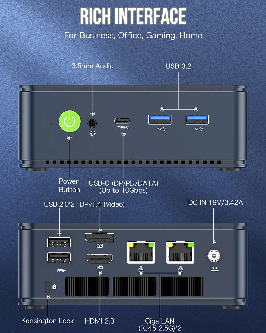 1005-GMKtec AMD Ryzen 7 5825U Mini PC