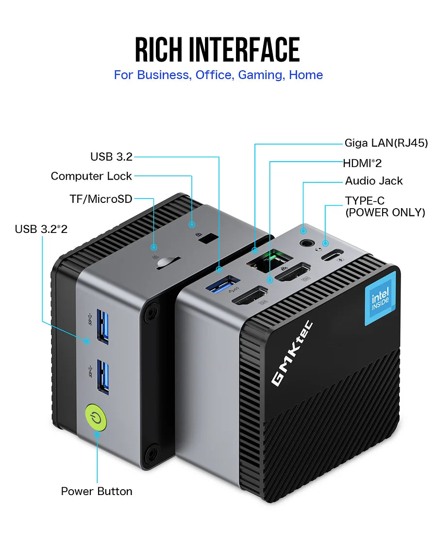 1003-GMKtec Intel Alder Lake N97 Mini PC