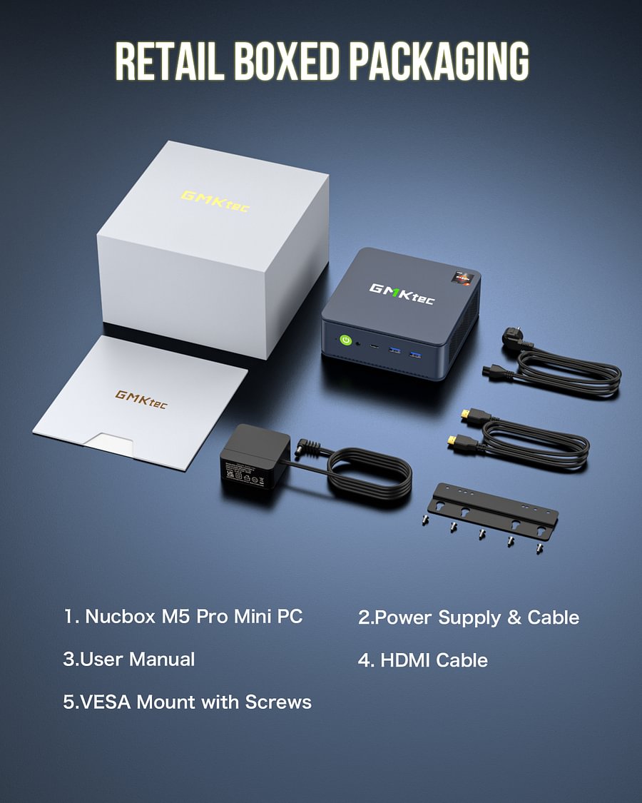 1015-GMKtec AMD Ryzen 7 5700U Mini PC--NucBox M5 Pro