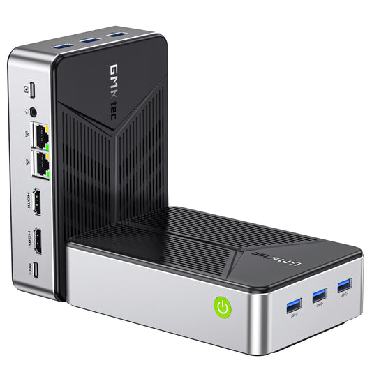 1011-GMKtec Intel Twin Lake N150 Dual-system 4-bay NAS Mini PC -- NucBox G9