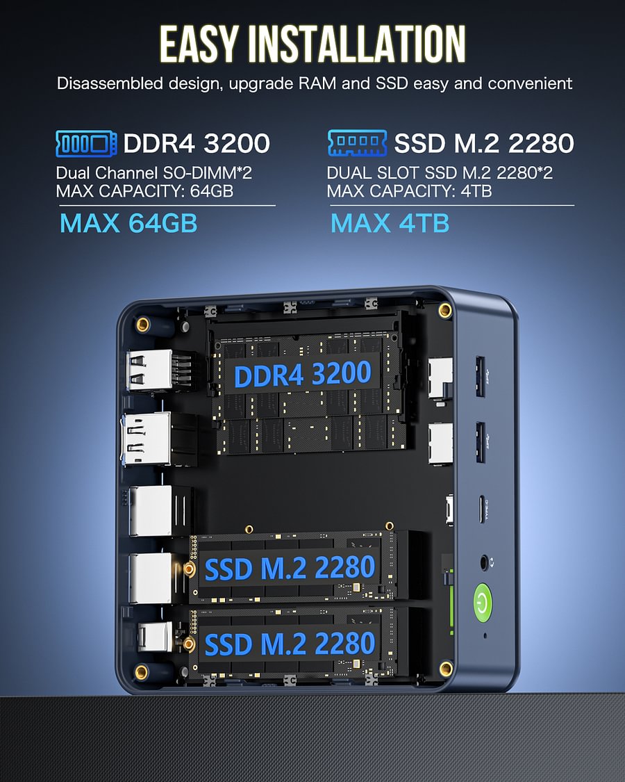 1015-GMKtec AMD Ryzen 7 5700U Mini PC--NucBox M5 Pro